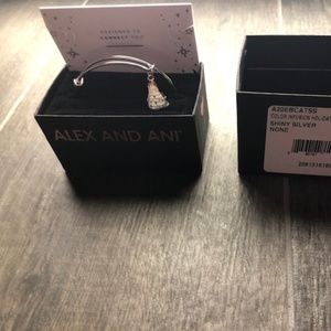 Alex and Ani Christmas Cat Bracelet